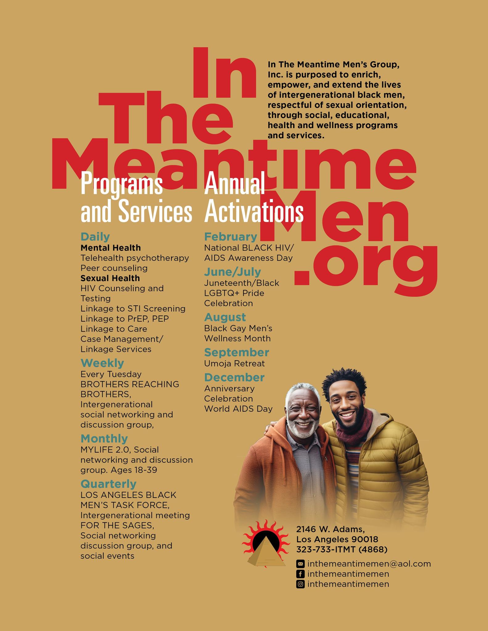 In The Meantime Men 2026 Events